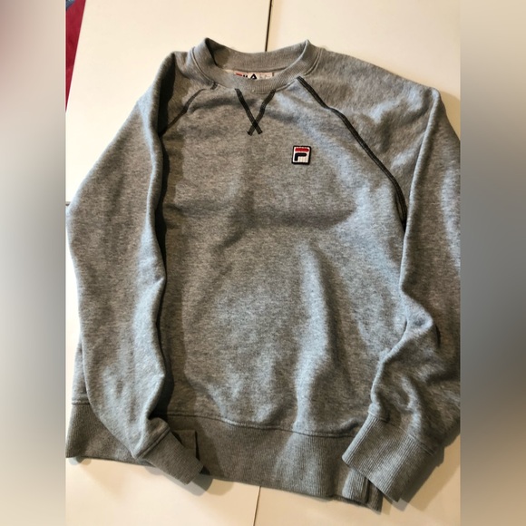 Fila Other - Fila Women's Sweatshirt Size Small Grey Long Sleeve Crewneck; Great Condition